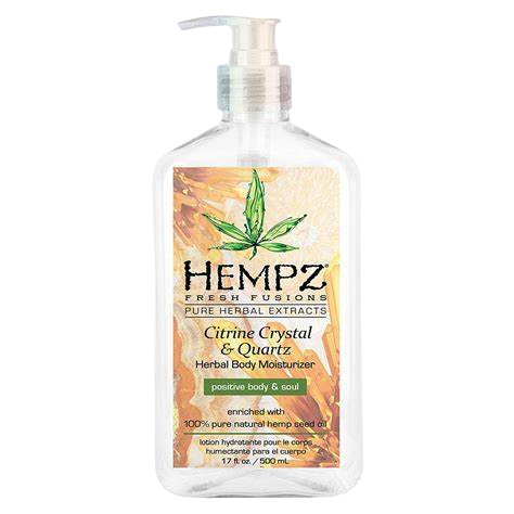 FRESH FUSIONS CITRINE CRYSTAL & QUARTZ HERBAL BODY MOISTURIZER Увлажняющее молочко для тела HEMPZ с мерцающим эффектом Hempz